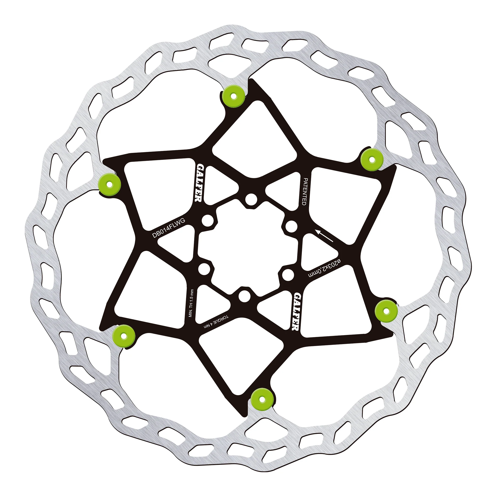 Floating Wave 6 Bolt Brake Disc Rotor - Image 5